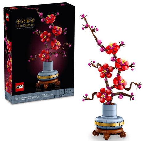 LEGO Icons Plum Blossom Flower, Building Set for Teens and Adults, Artificial Flower Decor, 10369